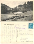 98711 Vesser über Schmiedefeld a Rennsteig Landpoststempel o 17.9.1956