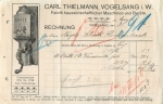 Vogelsang Köln Fabrik hauswirtschaftlicher Maschinen Briefkopf mit Kaffemühle 1916