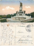Wahn Rhineland shooting range stamp o November 13, 1916 on AK Niederwald monument