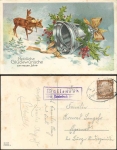 36341 Wallenrod via Lauterbach (Hessen) country postmark on New Year's card o 30.12.1937