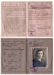 Traveling trade license Dresden 1939 Ms. Lisa Pichel Hörnitz