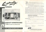 Hot air grain dryer T613 Agriculture advertising brochure A4 VEB Petkus Landmaschinenwerk Wutha 1950