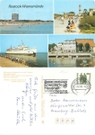 Warnemuende Baltic Sea ferry lighthouse o 7.8.1990