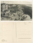Warnemuende Bismarck Promenade mit Strand Diele  *ca.1930