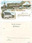09306 Wechselburg Muldental train station litho * approx. 1900