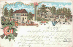 Weida Thüringen Schützenhaus Litho o 1902