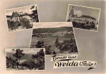 Weida Thüringen Mehrbildkarte o 1965