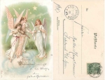Christmas angel with violin o 23.12.1900