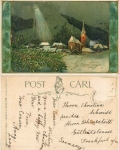 Weihnachten Goldschnittkarte o um 1910 Verlag Wildt & Kray