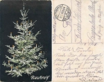 Christmas tree with candles Field Post 58th Infantry Division o 12.1.1916