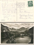 Hitler youth advertising stamp Swabian HJ camp ban 364 o Oberstdorf 12.8.1937