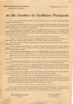 Wernigerode Aid Organization of the Province of Saxony Regarding prisoners of war July 29, 1946