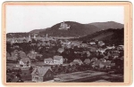 Wernigerode from the Sennhutte cabinet photo 17 x 11 cm around 1900