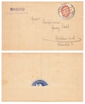 Value digits in the oval 12 Pfennig official stamp Michel 129 on court letter o Königs Wusterhausen May 24, 1932 to Wildau