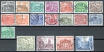 West Berlin Michel 42-60 o stamps of Berlin buildings stamped