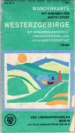 Western Ore Mountains hiking map around 1970