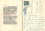 53894 Weyer via Mechernich country postmark on postcard o 3.2.1941