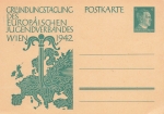 Vienna Founding day of the European Youth Association 1942 postal stationery *