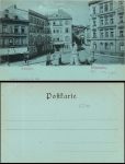 Wiesbaden Kranzplatz Mondscheinkarte *ca.1900 Stengel Verlag 3529