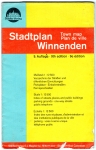 Winnenden city map around 1970
