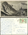 Wolayerseehütte mit Biegengebirge Karnische Alpen o 26.7.1956