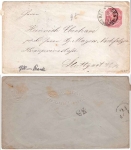 Wurttemberg postal stationery envelope 10 pfennigs from Reutlingen Stadt-Post 3.11. around 1880 to Stuttgart