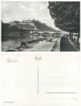 Würzburg Mainpartie mit Brücke und Festung * ca. 1930