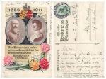 Wurttemberg Flower Day Silver Wedding of the Royal Couple Private Postal Stationery PP27C125 o Ludwigsburg November 4th, 1911