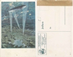 Zeppelin Schütte-Lanz über Luneville Künstlerkarte Josef Ruep Luftfahrerdank *1915