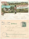 09306 Zettlitz Arnsdorf und Lochmuehle Litho o 9.4.1901