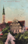 Zittau Sachsen Museumsgiebel und Klosterkirche o 1920