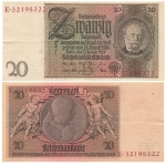 Zwanzig Reichsmark 22. Januar 1929 RO174  DEU-184