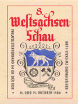 Zwickau Saxony Vignette 8th West Saxony Show 1986 Philatelic Association of the GDR