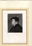 Zwingli Ulrich Reformation original steel engraving around 1850