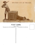 Baseball Humor KNOCKED OUT OF THE BOX   *ca.1910