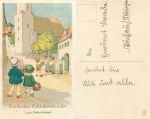 musical children birthday card br. circa 1930