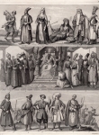 national customs steel engraving by Henry Winkles after G Heck around 1850