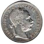 Österreich 1 Florin 1876 Franz Joseph I. 