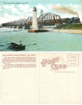 Michigan Soo The International Bridge Ligthhouse *ca.1910