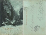 wild gorge Bohemian Switzerland moonlight map o 25.7.1899