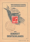 zur Einheit Deutschlands Anlasskarte 1948 Sonderstempel Heiligenstadt Eichsfeld