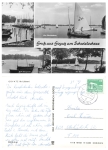 Goyatz Schwielochsee bilingual stamp Lübben1-Lubin1 June 8, 1983